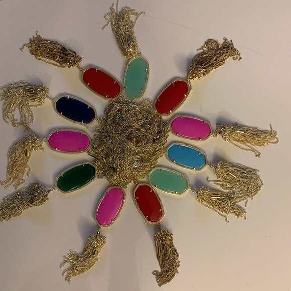 Kendra Scott Rayne Stone Tassel Necklace - Picture 13 of 16